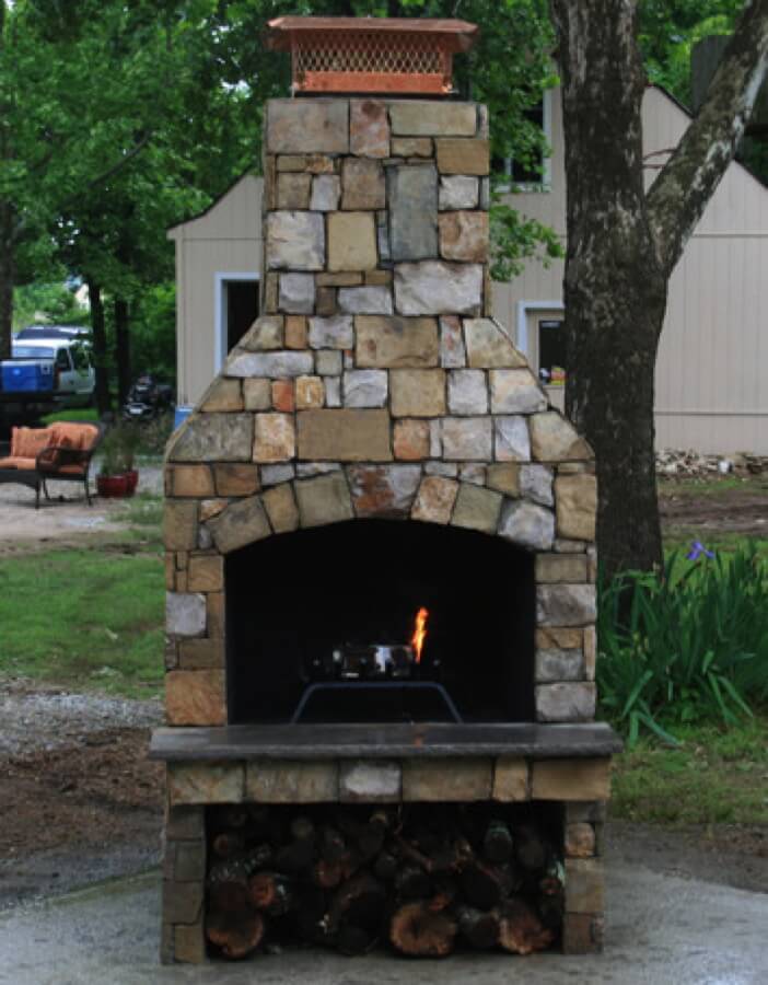 Outdoor Fireplace Kits Masonry, Stone Age Fireplace Kits Cost