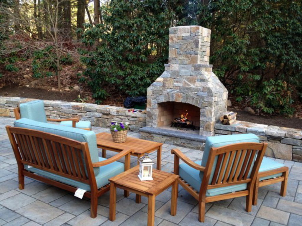 Outdoor Fireplace Kit, Masonry Outdoor Fireplace, Stone Outdoor Fireplace
