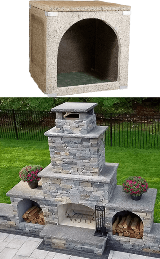 Outdoor Fireplace Kits Masonry, How Much Is An Outdoor Fireplace Kit