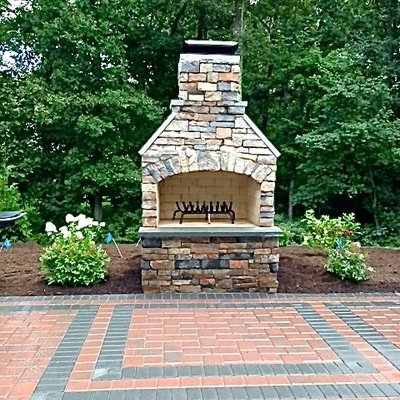 48 inch standard series outdoor fireplace