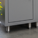 Challenger cabinet features - self-leveling legs